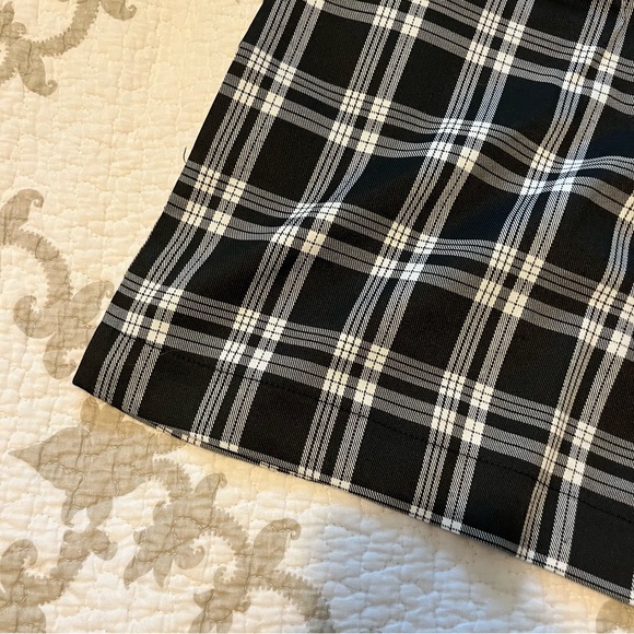 dazy • black and white gingham plaid high waist bermuda shorts - Picture 12 of 13